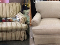 Before and After Rolled Arm Chair