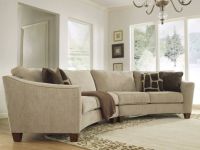 sloped arm conversation sofa in white chenille