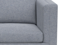 flat arm with cushion on inside