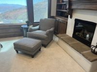 English arm chair with t-cushion