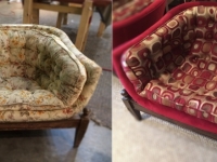 Before and After Mid Century Barrel Chair