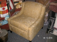 Golden Leafprint Chair