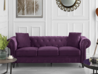 rolled arm with pleats